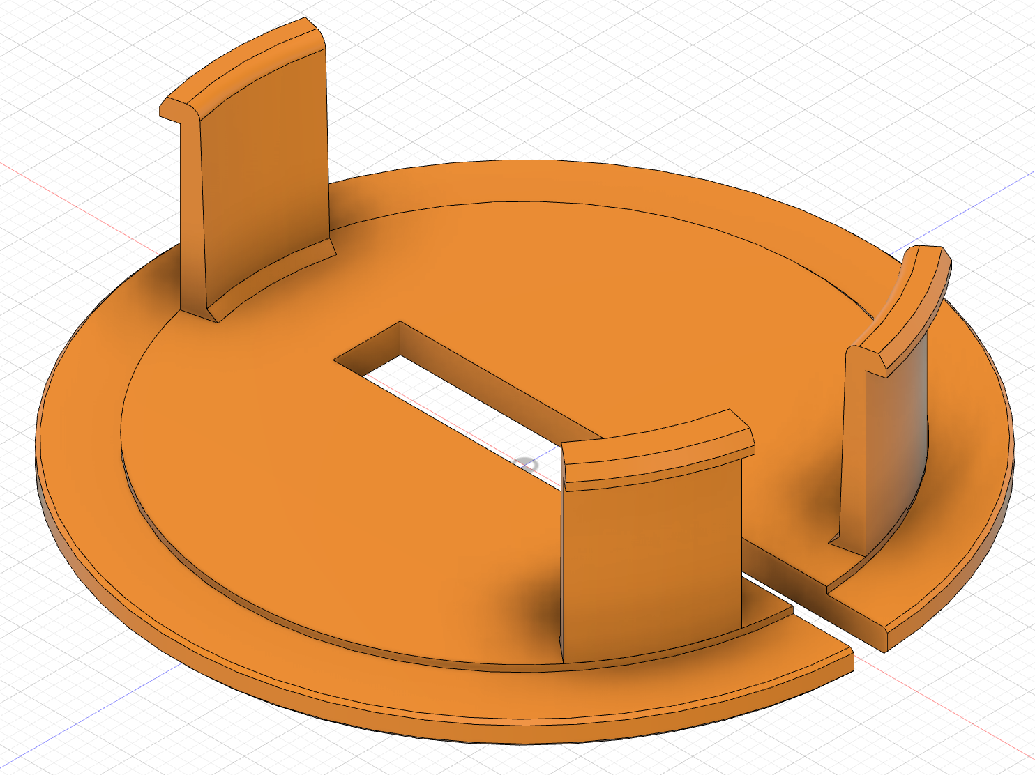 Slotted band saw insert plate by kschlegel Download free STL model