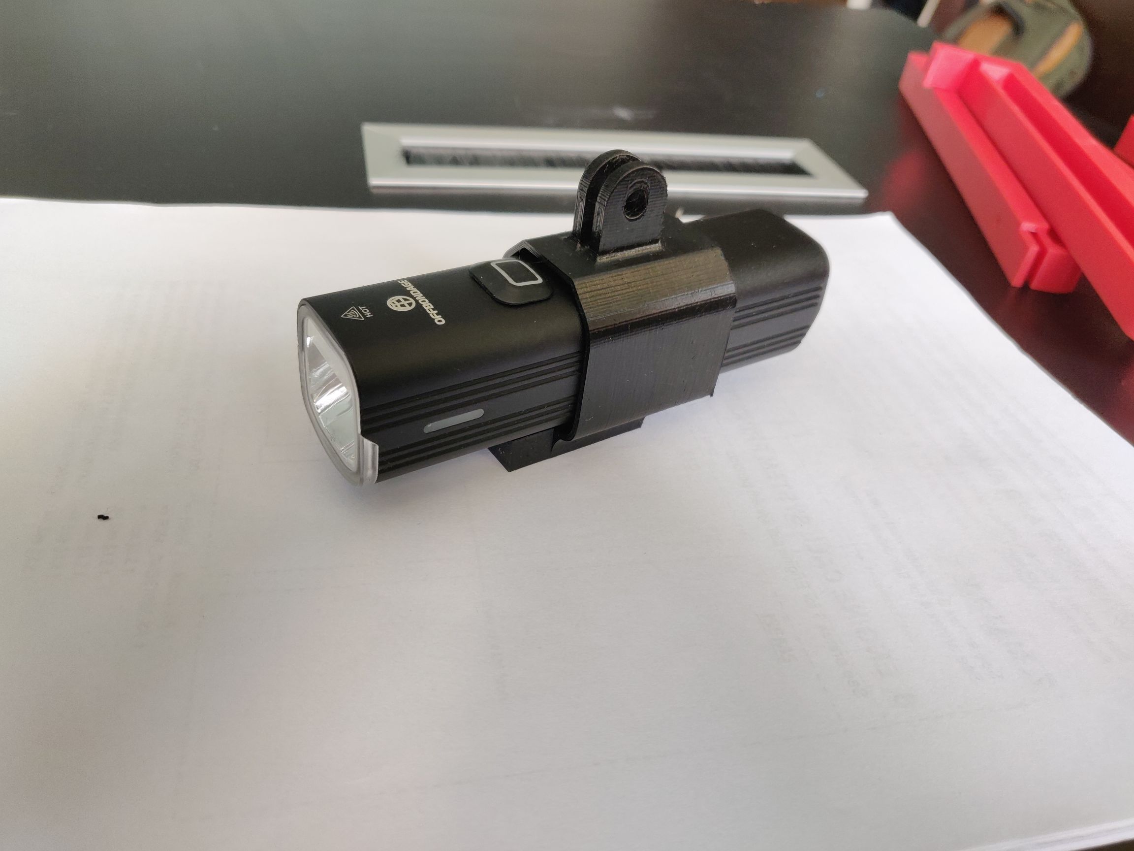 Offbondage bicycle light GOPro mount