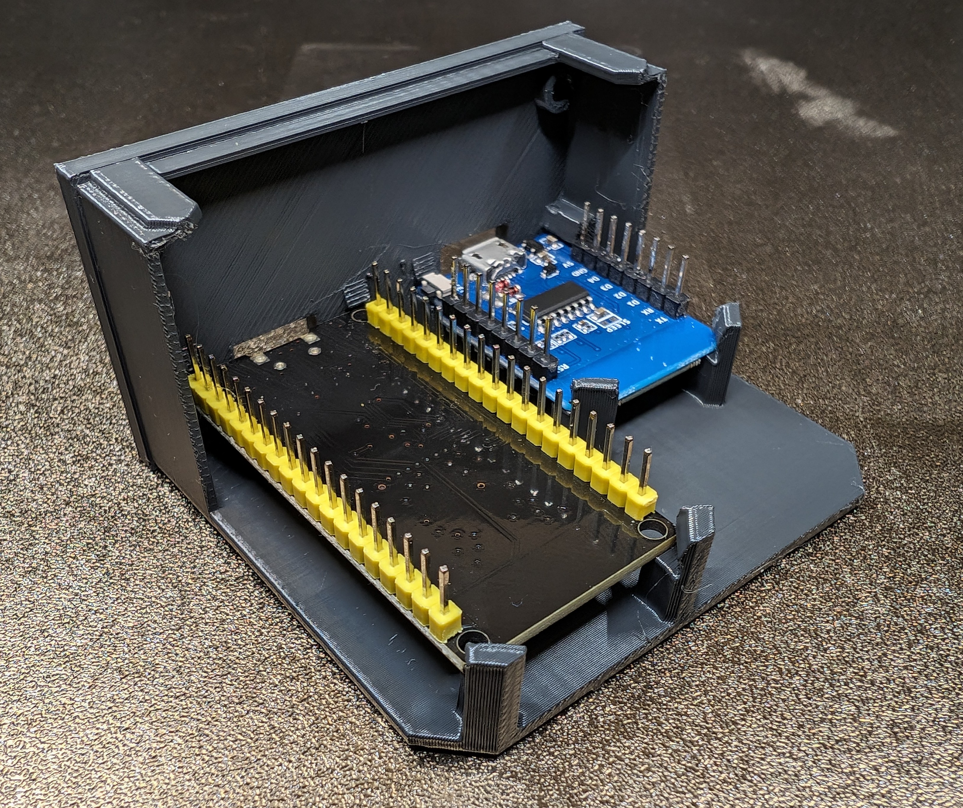 1U Raspberry moduler - tray for ESP (for Roberts V2) 3D model thumbnail