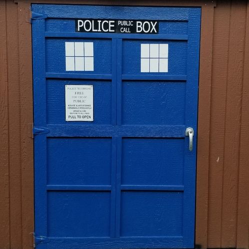 tardis police box sign printable