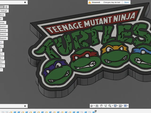 Teenage mutant ninja turtles light box