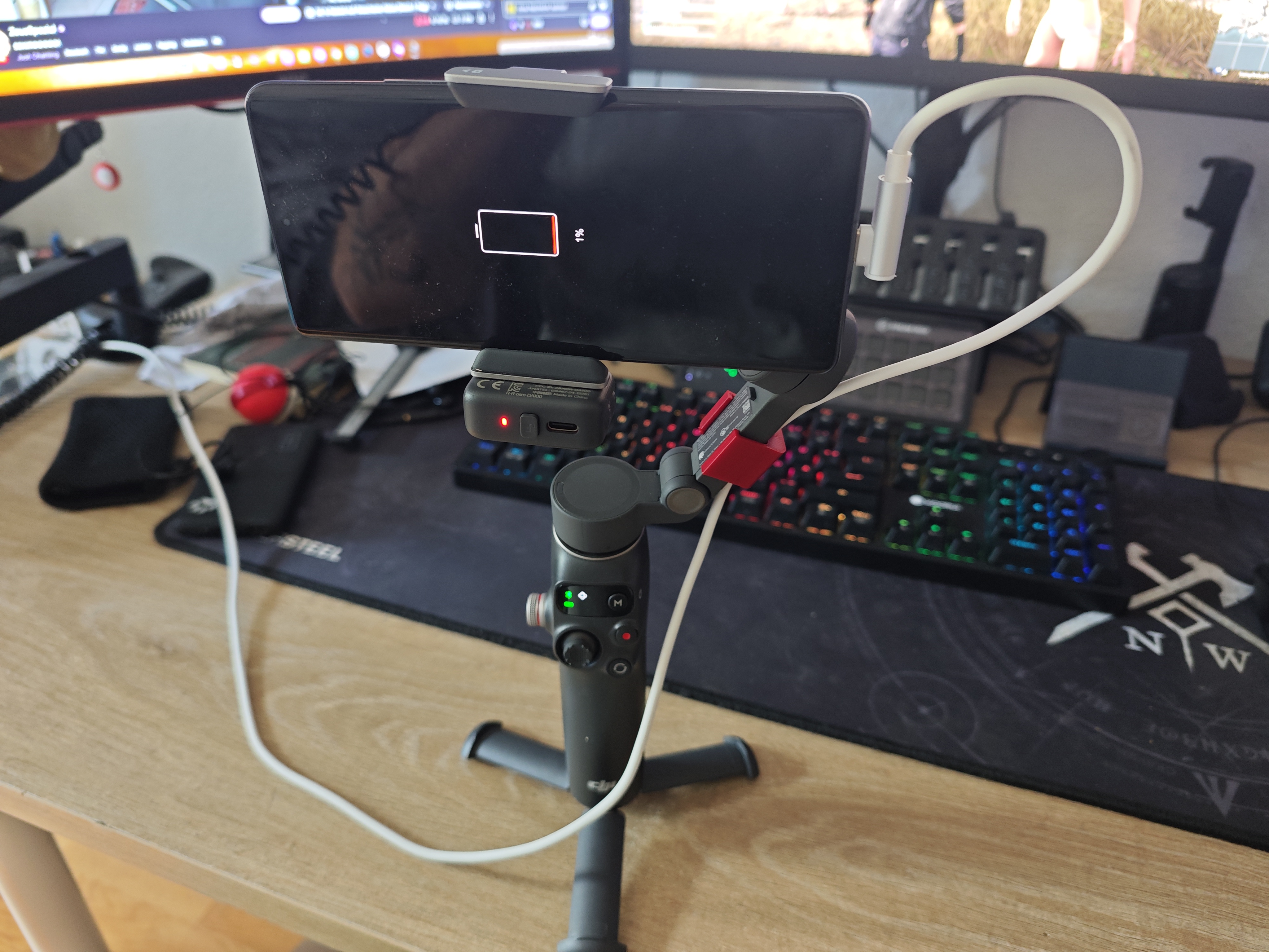 Dji Osmo Mobile 7P cable clamp