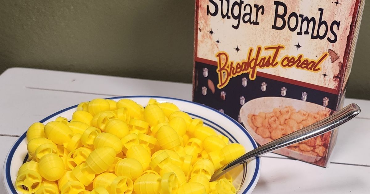 Fallout sugar bombs cereal by splemsby download free stl model