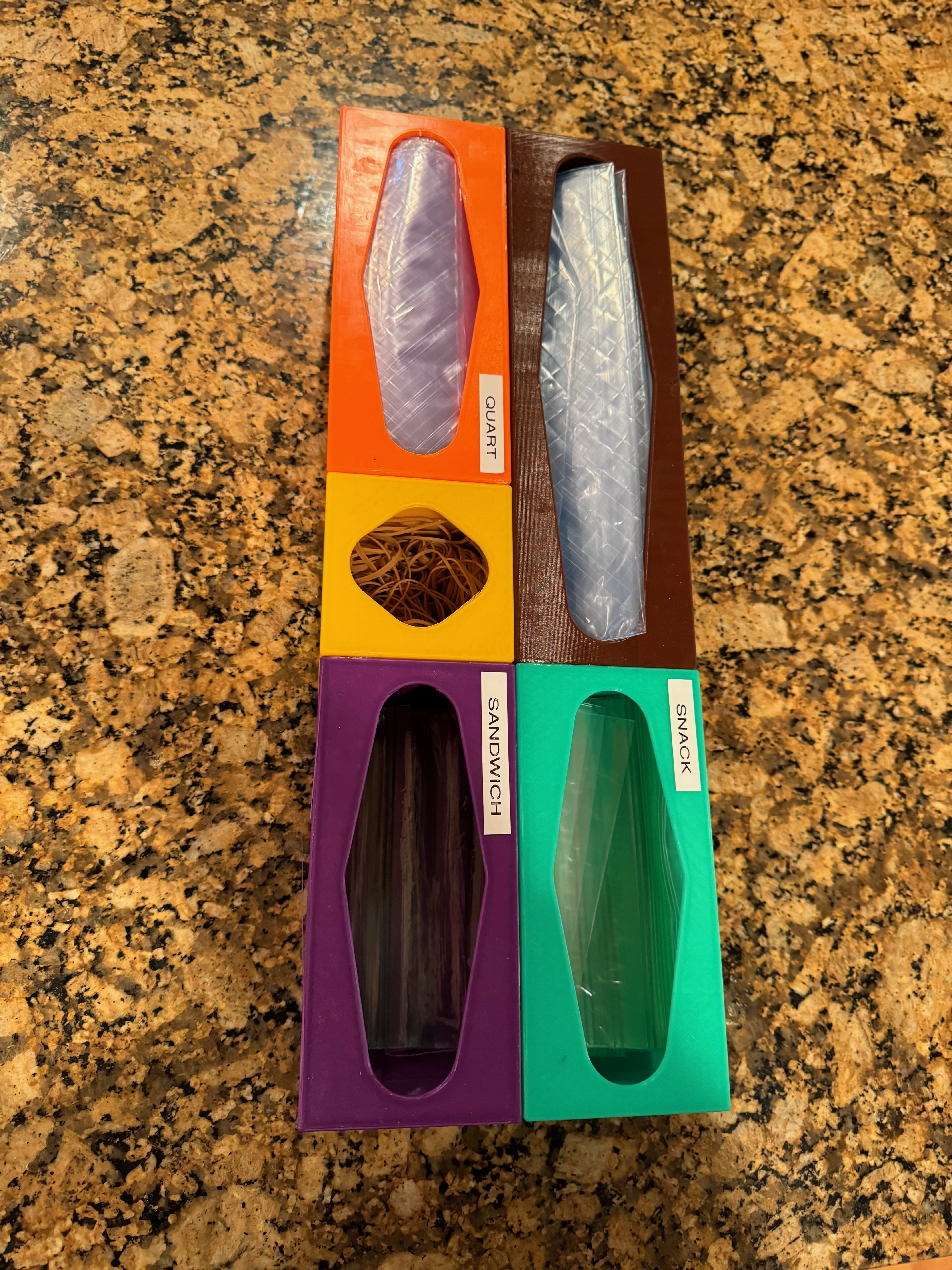 Large/Gallon Ziplock Bag Storage/Dispenser Box