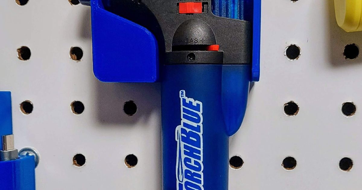 Small butane torch holder by blackcrow download free stl model