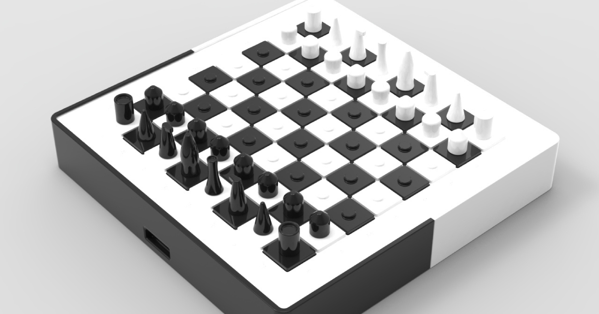 Chess Set Design = Chess Pieces + Chess Board + Chess Piece Drawers by ...