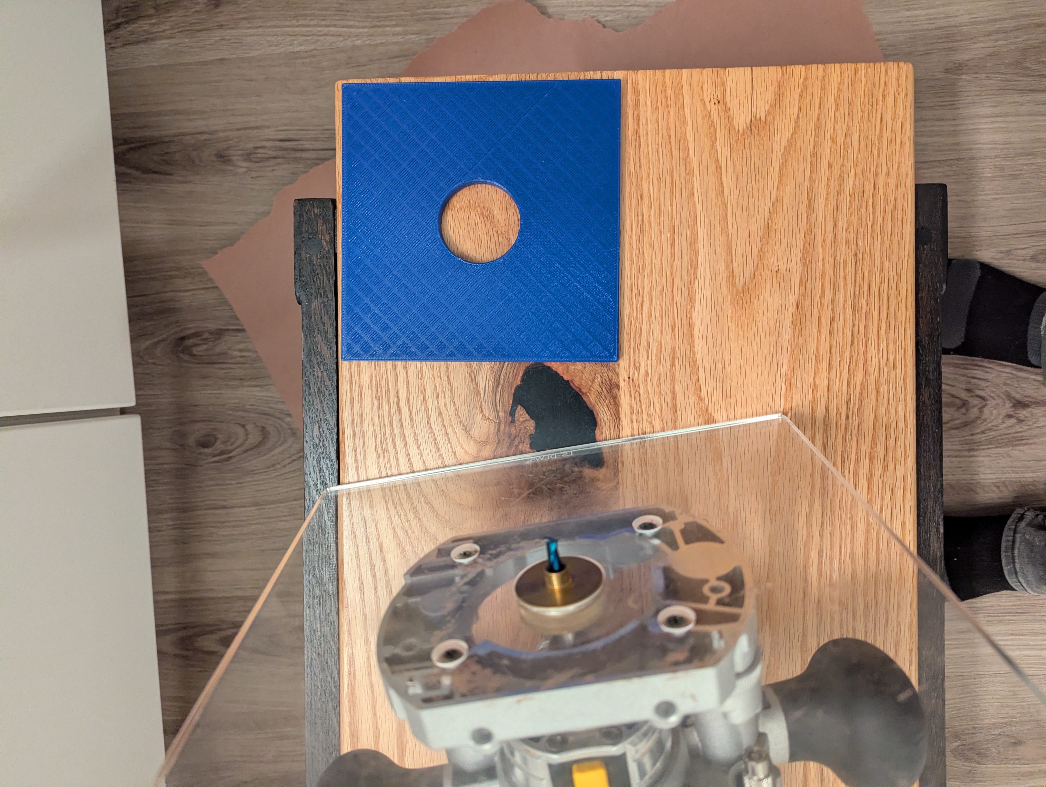Router Circular Templates (1/2" router guide, 1/4" bit)