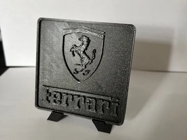 Ferrari logo plate