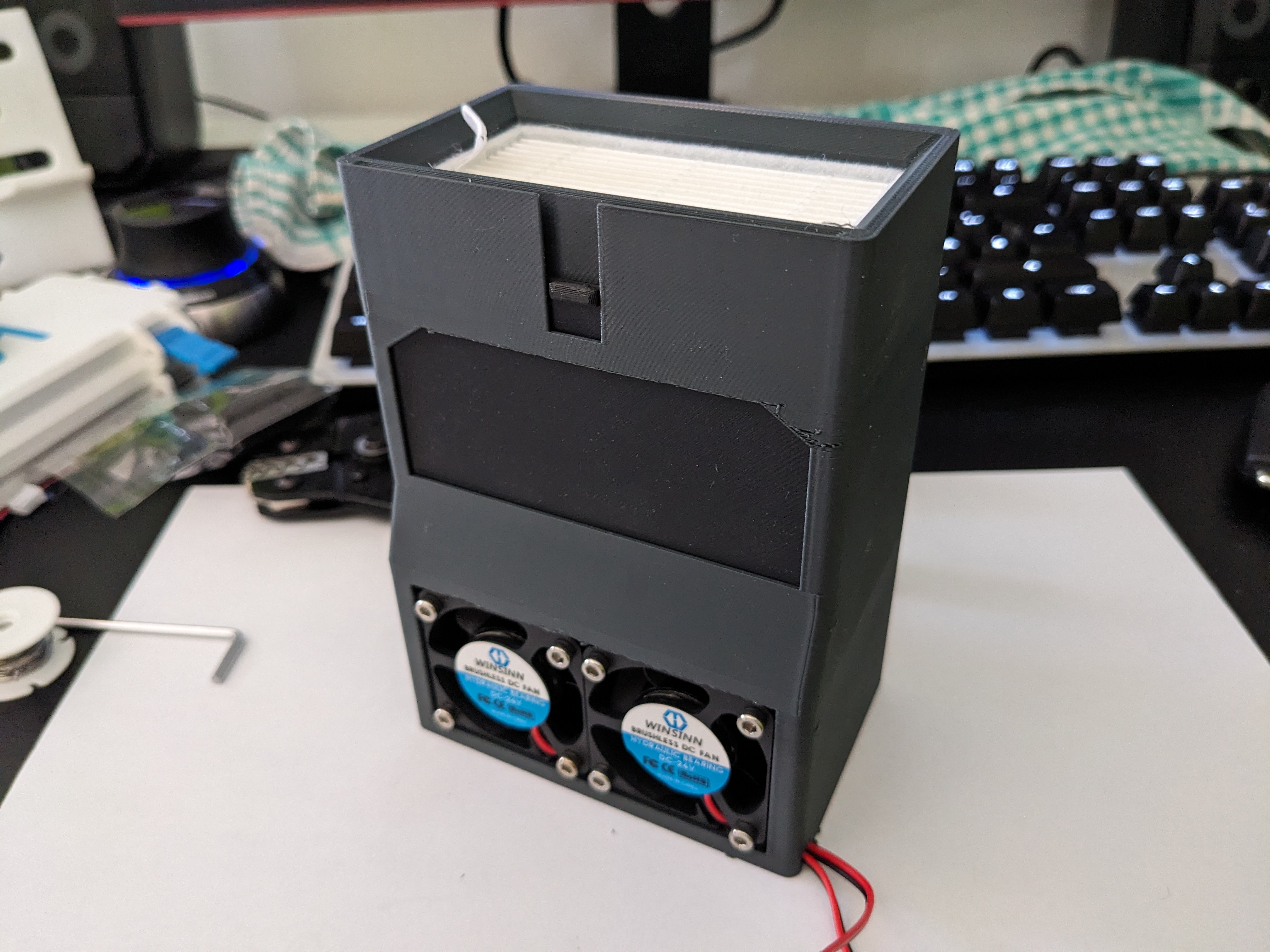 HEPA and activated carbon filter for 3d printers