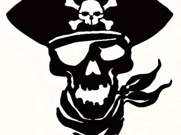 Pirate Skeleton Sign