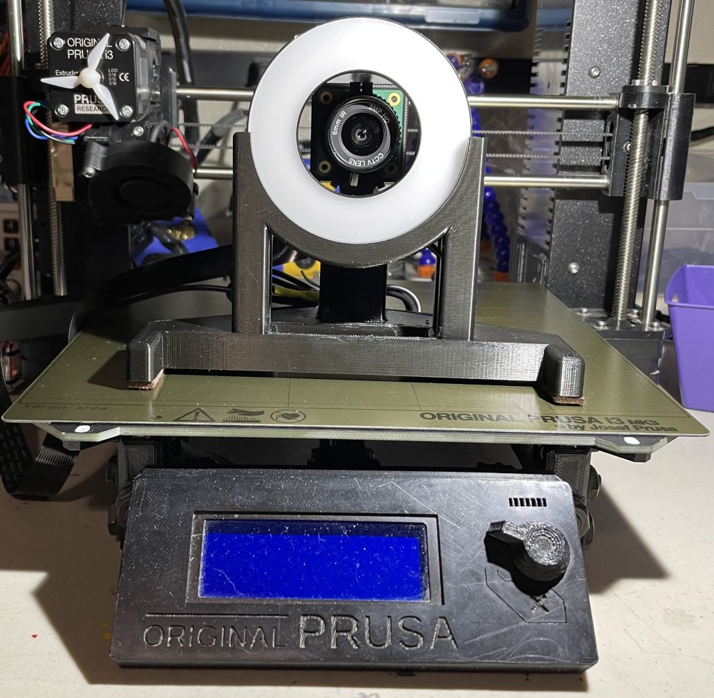 Miniatura 3 do modelo 3D Raspberry Pi HQ Camera Stand with Ring Light