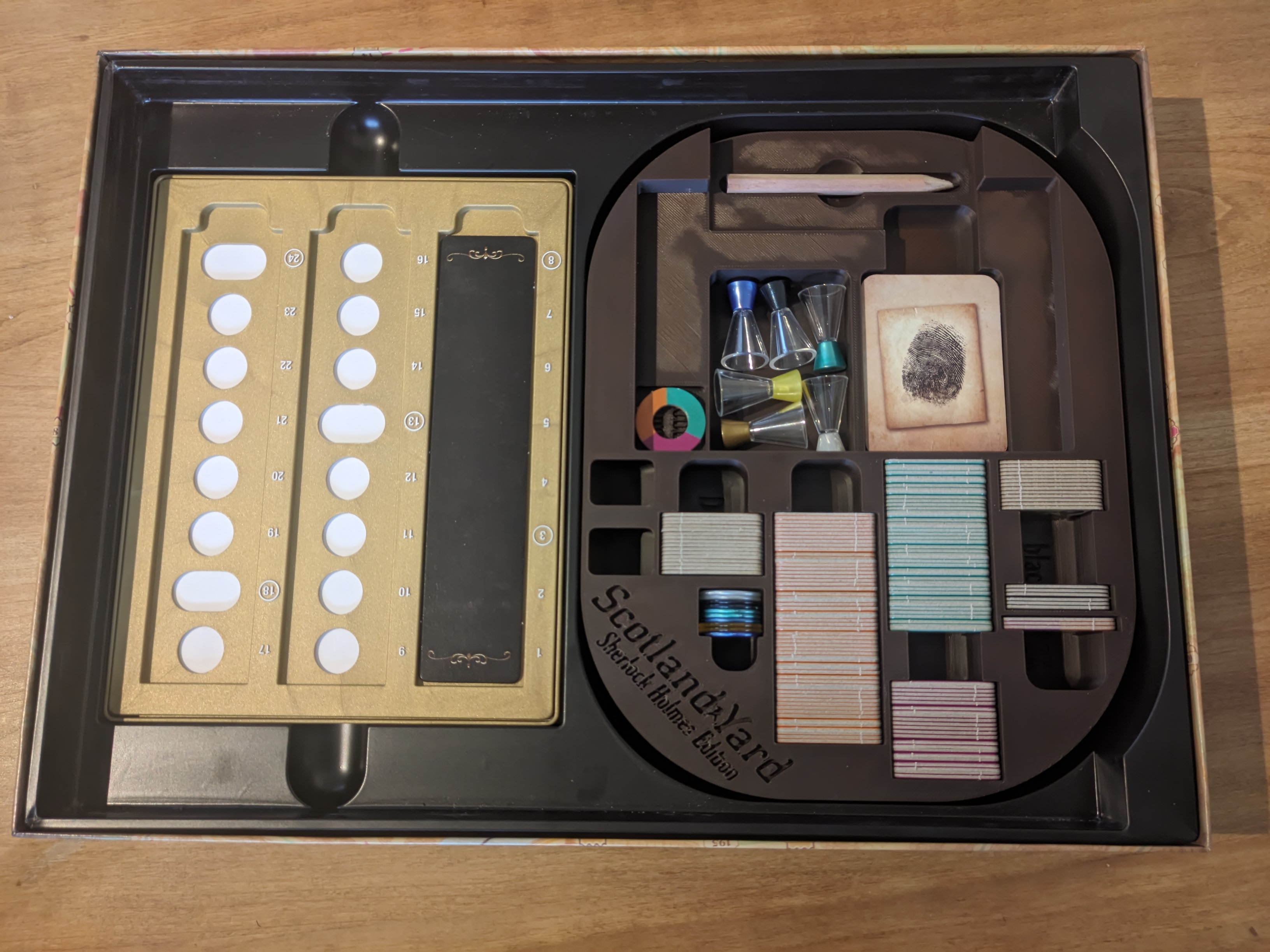 Scotland Yard: Sherlock Holmes Edition insert / organizer