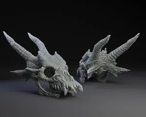 Dragon Skull by Gets3DPrinting | Download free STL model | Printables.com