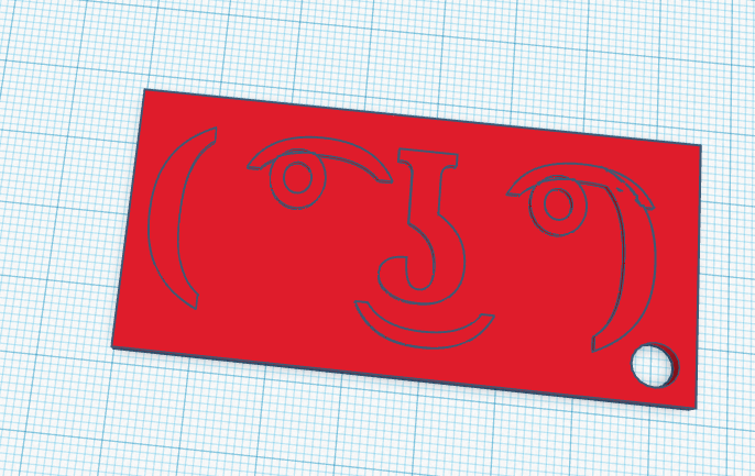 Lenny Face Keychain