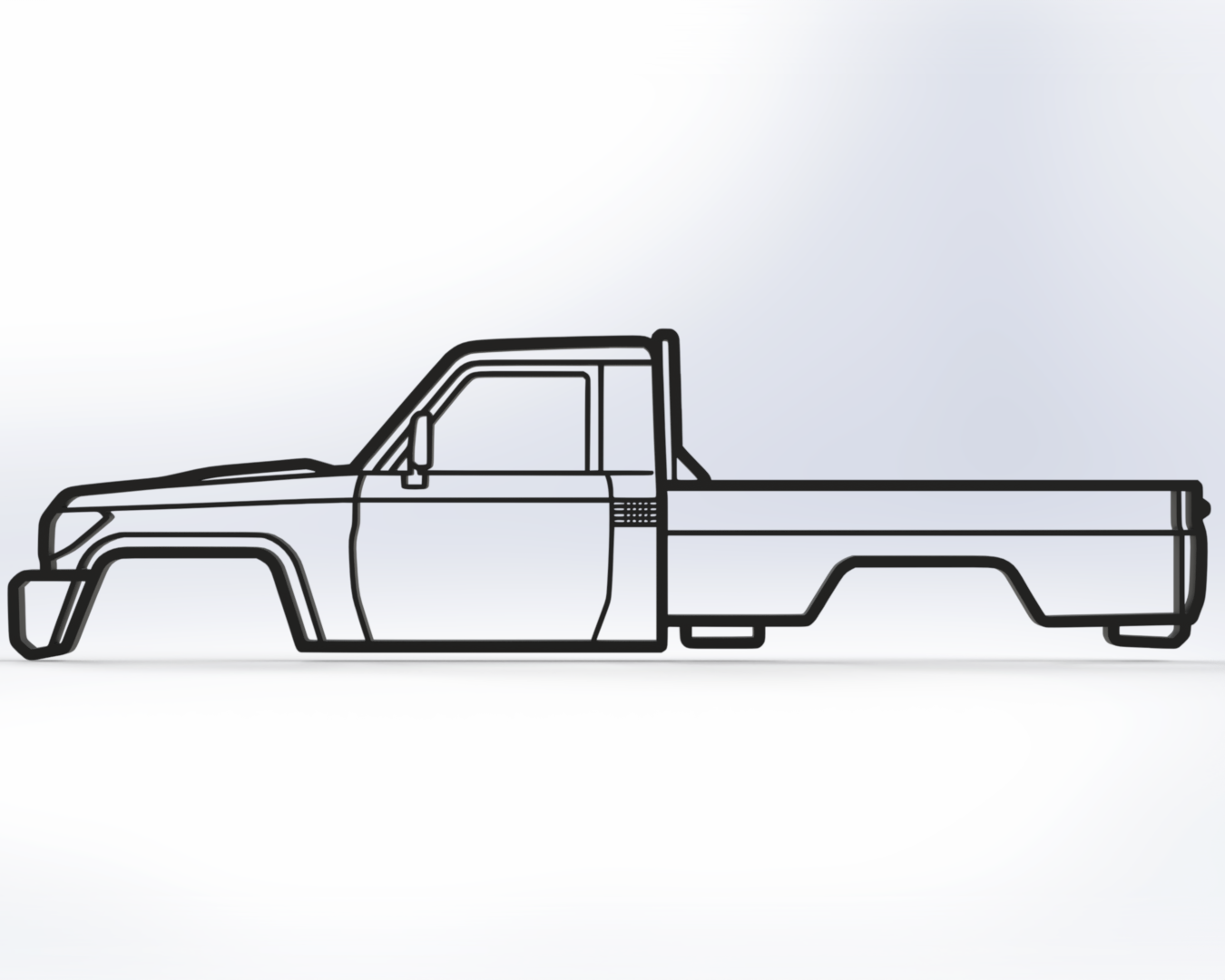 Toyota Land Cruiser 79 Wall Art LC79 MN82