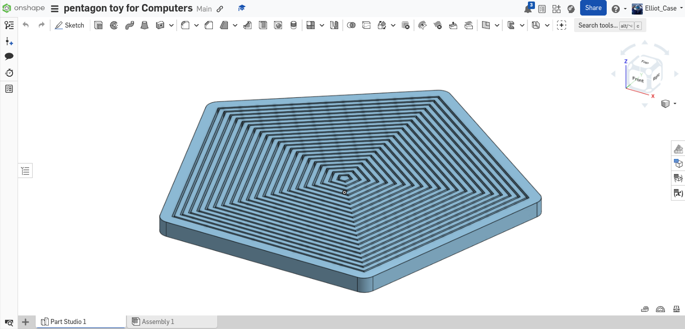 Pentagon intersecting toy par PrinterProEllio | Téléchargez ...