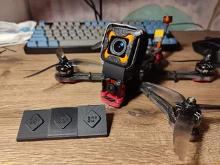 RunCam 5 Orange universal mount with different angles