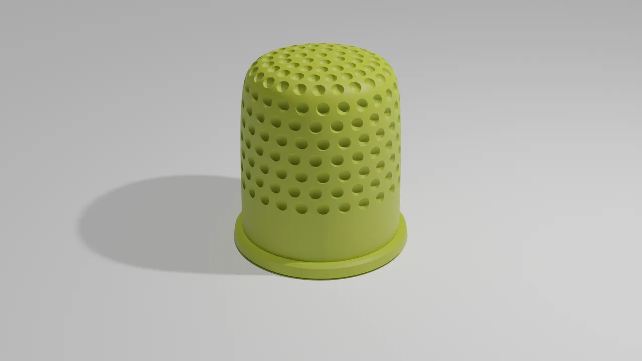 Knitting thimble by tmicke, Download free STL model