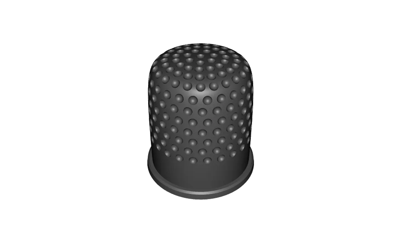 Knitting thimble by tmicke, Download free STL model