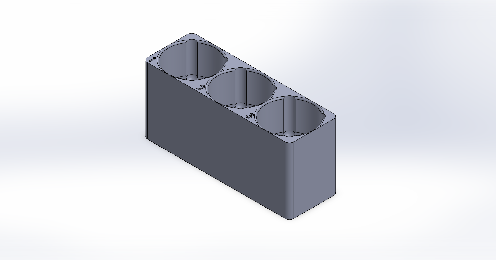 Upside-down holder/tray for 100 ml serum vials