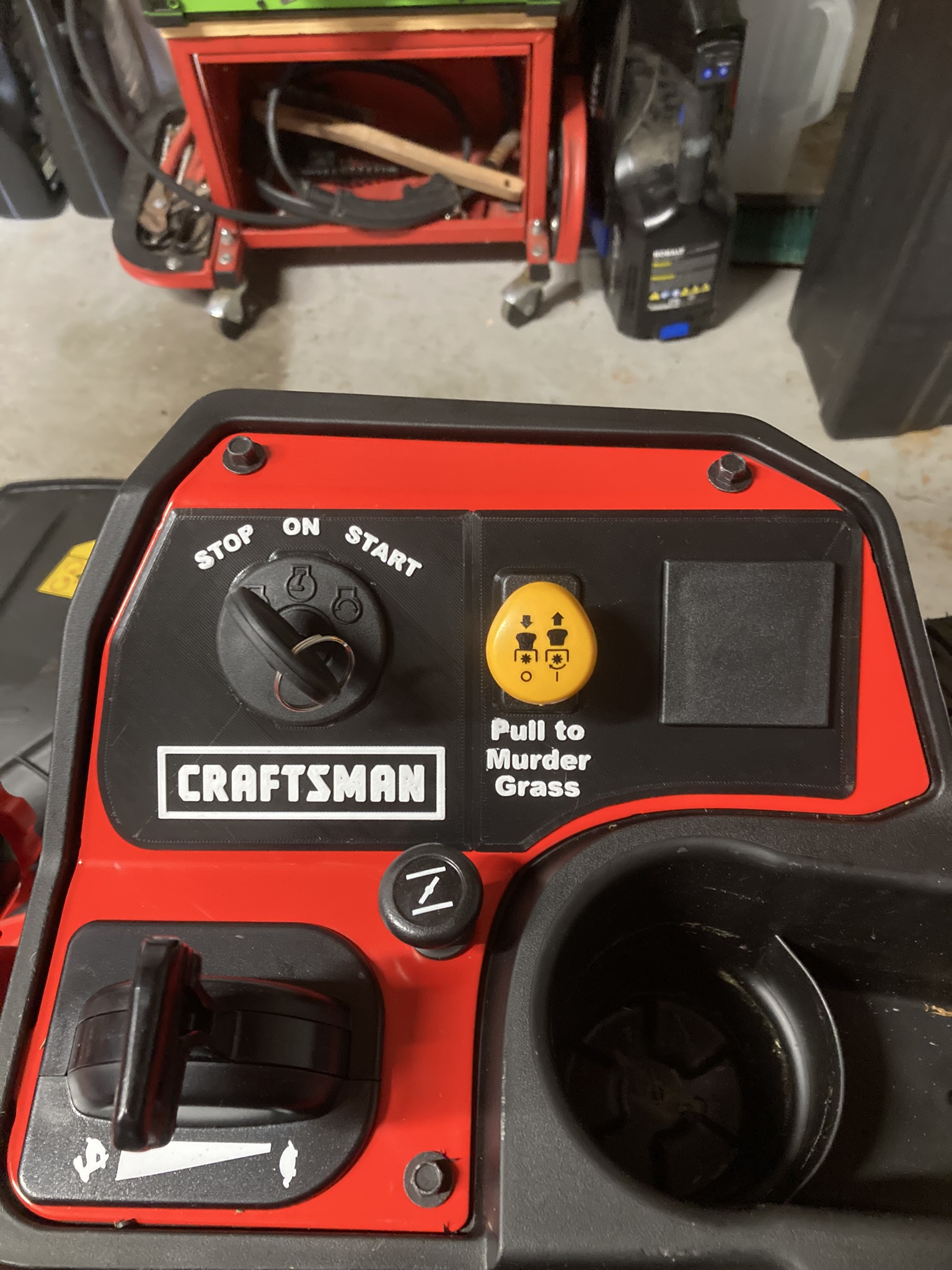 Craftsman Z5800 Control Panel Cover By Randomgenius Download Free Stl Model 6302