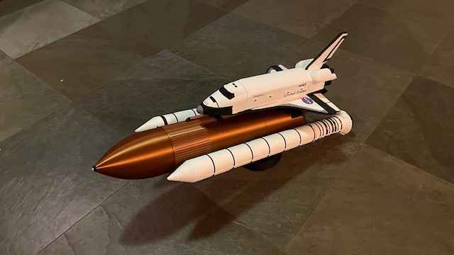 New Space Shuttle endeavour floor and nose 3D model thumbnail
