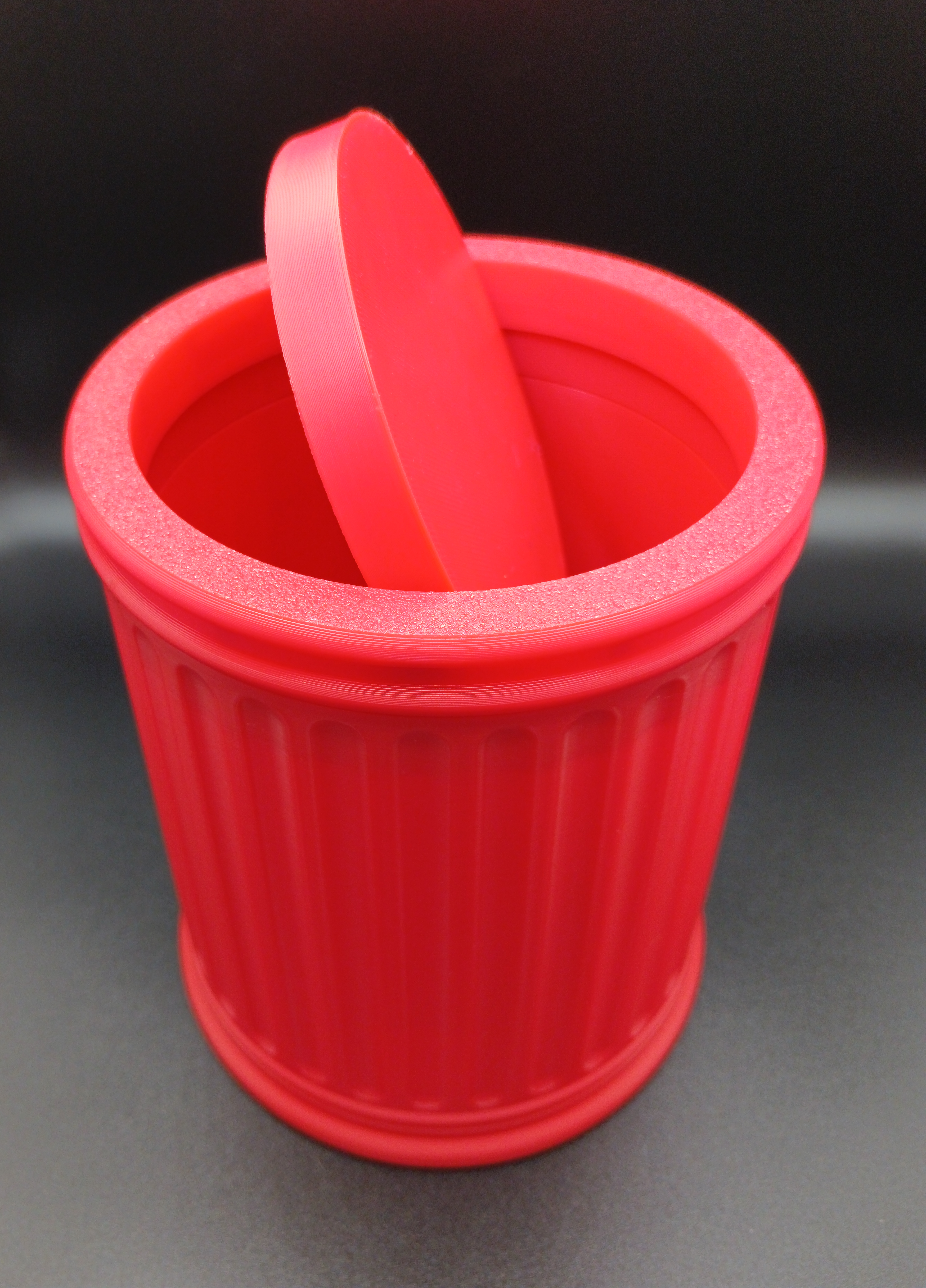 Fluted Column Mini Trash Can