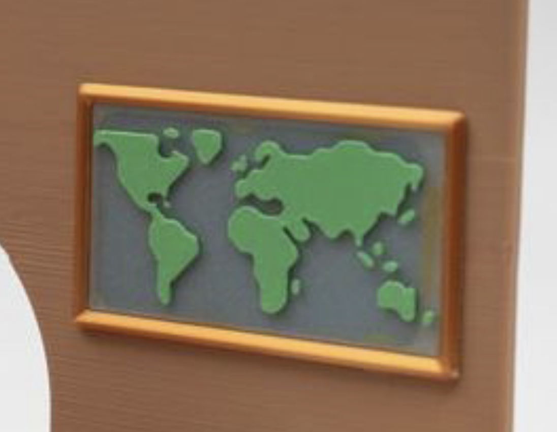 Stylized World Map