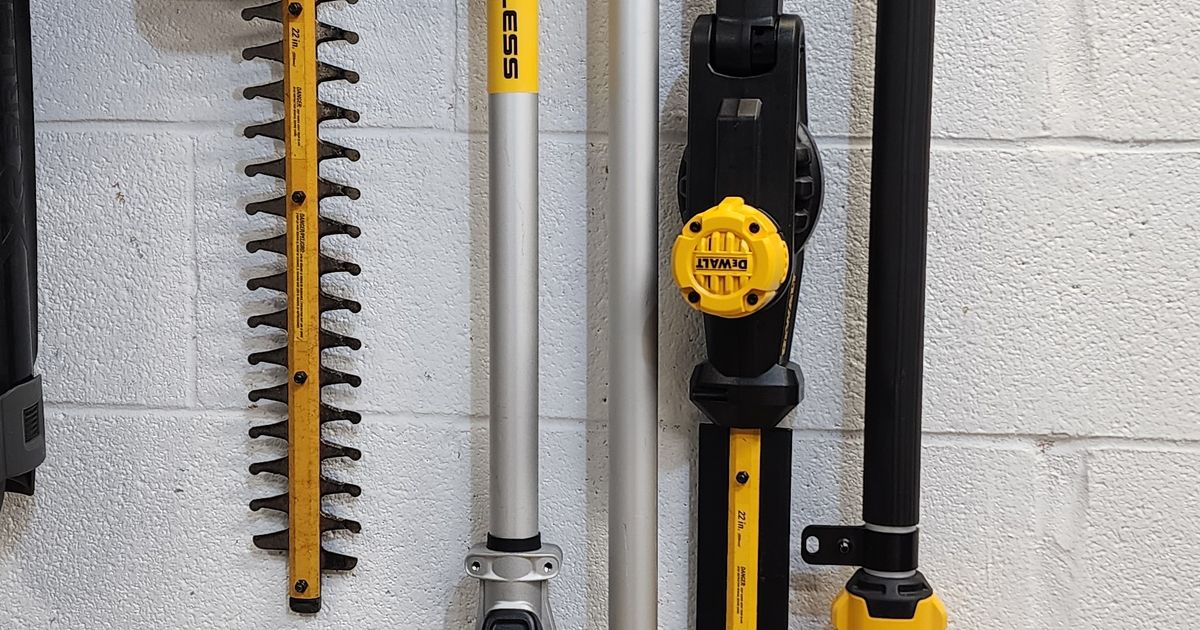 Dewalt Pole Saw, Hedge Trimmer and Extension Wall Mounts by SubBass100