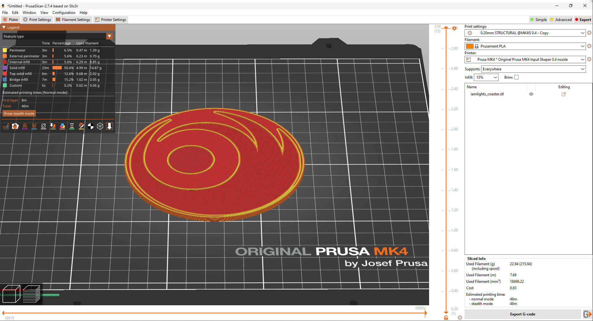 Lights Skin and Earth Coaster by Clay Braley Download free STL model