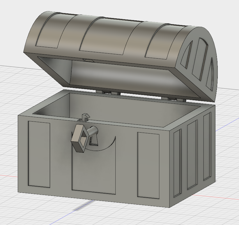 Miniatura 3 do modelo 3D Chest with lock