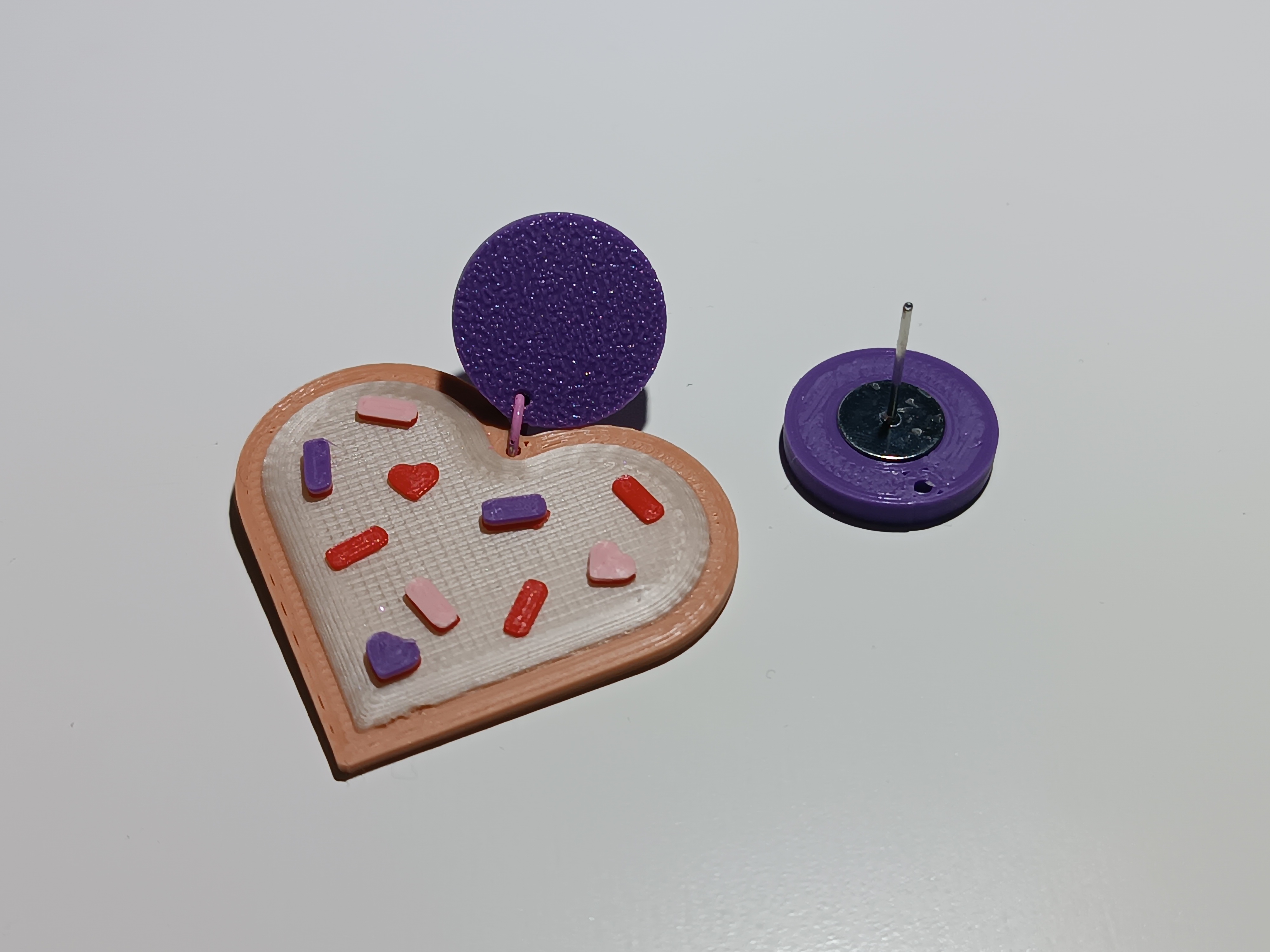 Circle Stud or Hook Earring Base