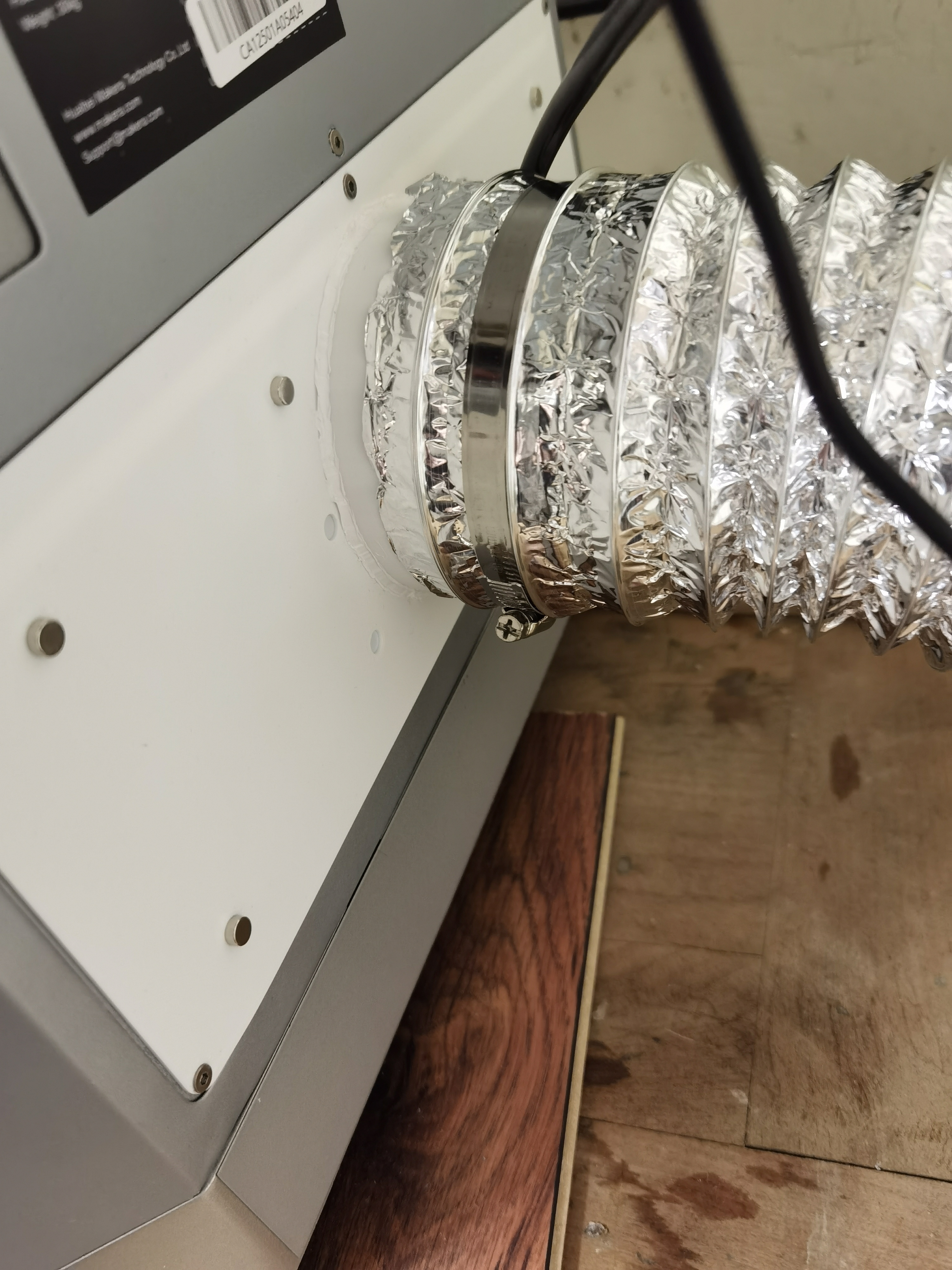 Carvera Air Laser Smoke Remval Backplate for 100mm Duct