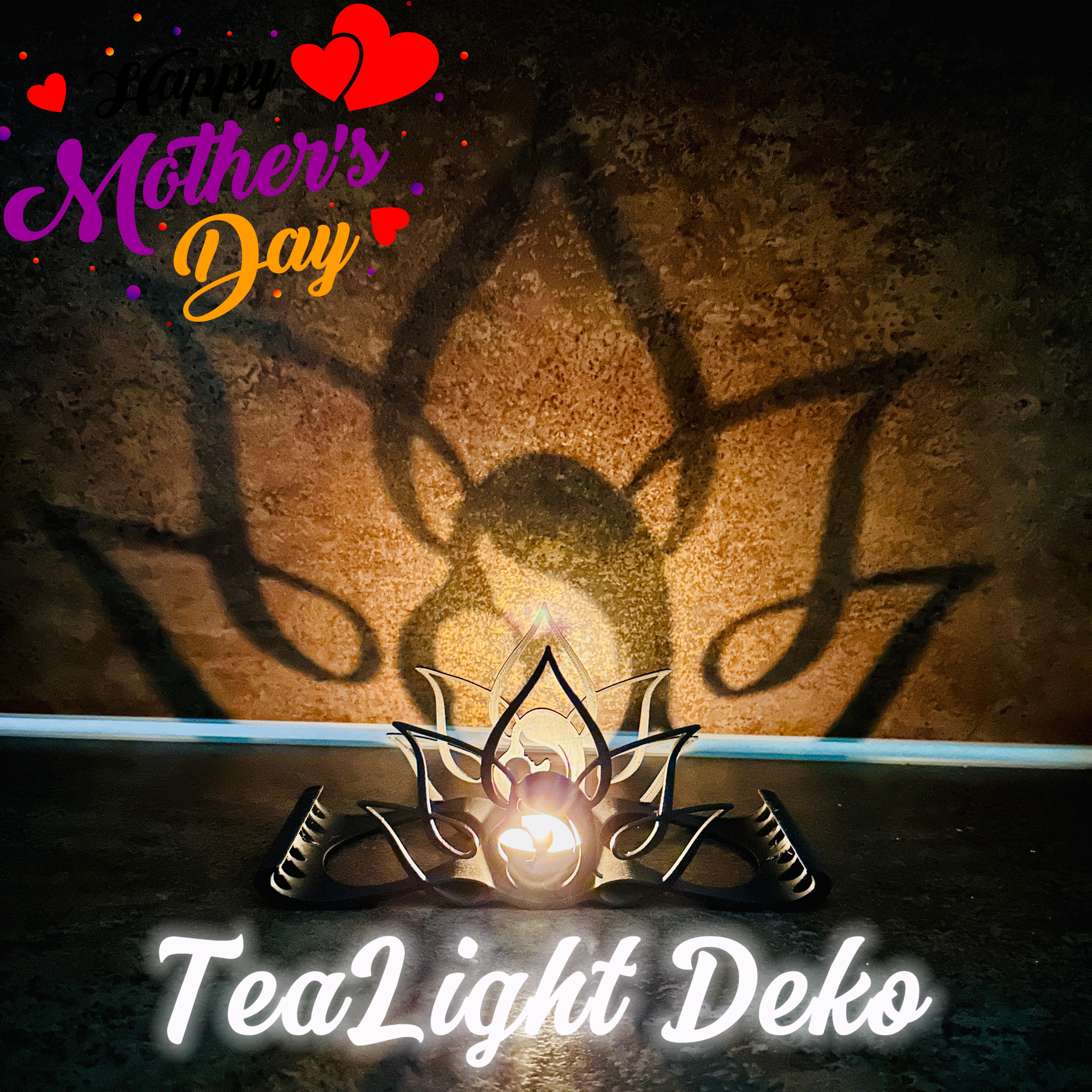 TeaLight Deko Lotus