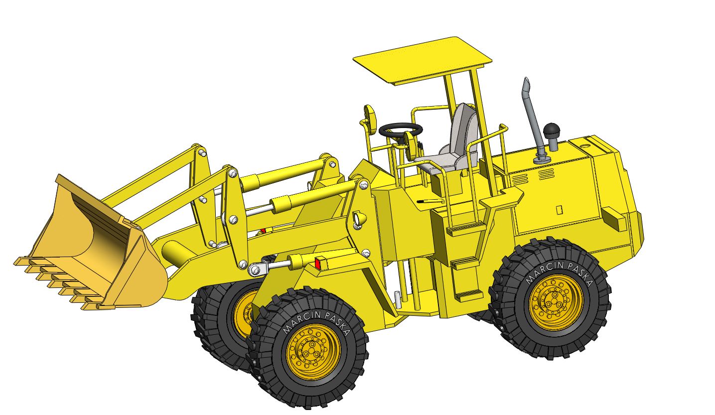 Wheel loader toy by MarcinPaska | Download free STL model | Printables.com