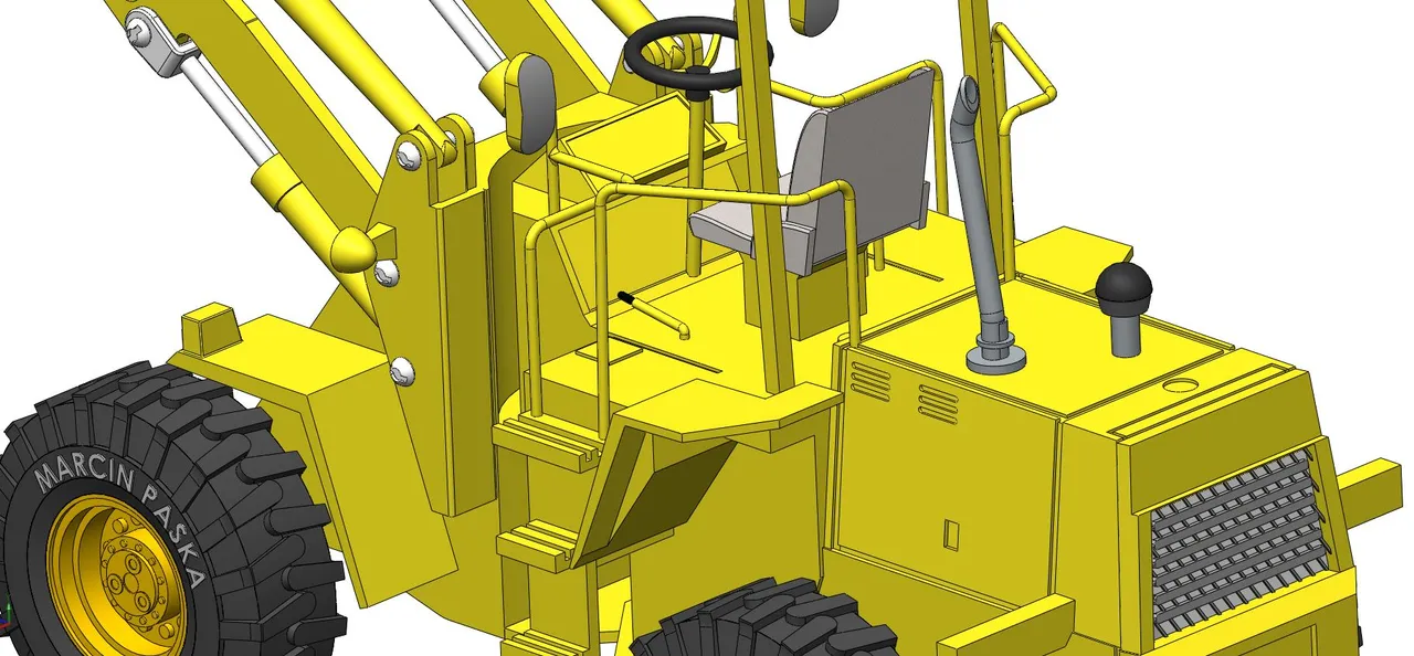 Wheel loader toy by MarcinPaska | Download free STL model | Printables.com
