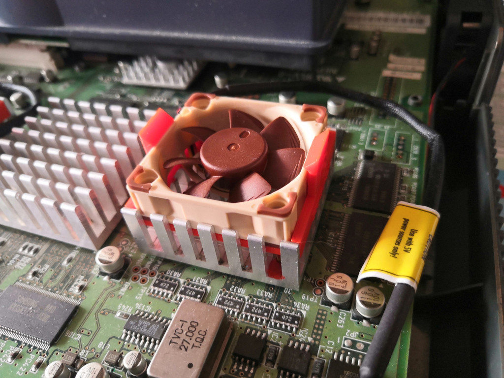 Noctua fan mount for Sega Naomie 2