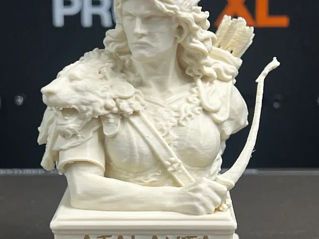 Atalanta Bust – Greek Huntress Heroine Statue STL