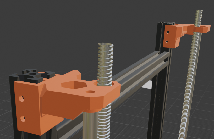 Prusa i3 Z & X cloned to 20x20 extrusion