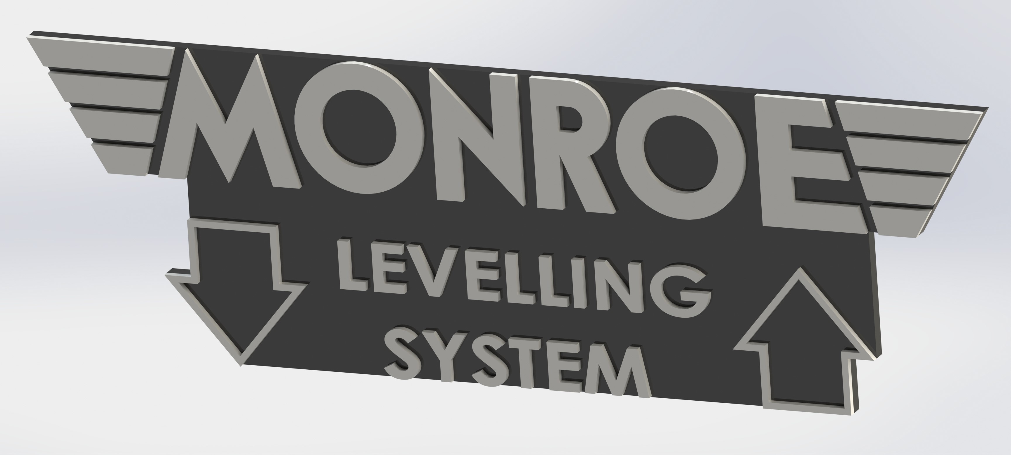 Monroe Logo By Vincent Download Free Stl Model