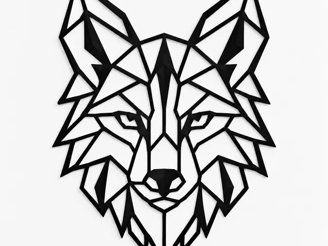 Geometric Fox Wall Art – Low Poly Fox Head