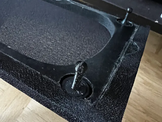 Mounting pin for System one speaker front