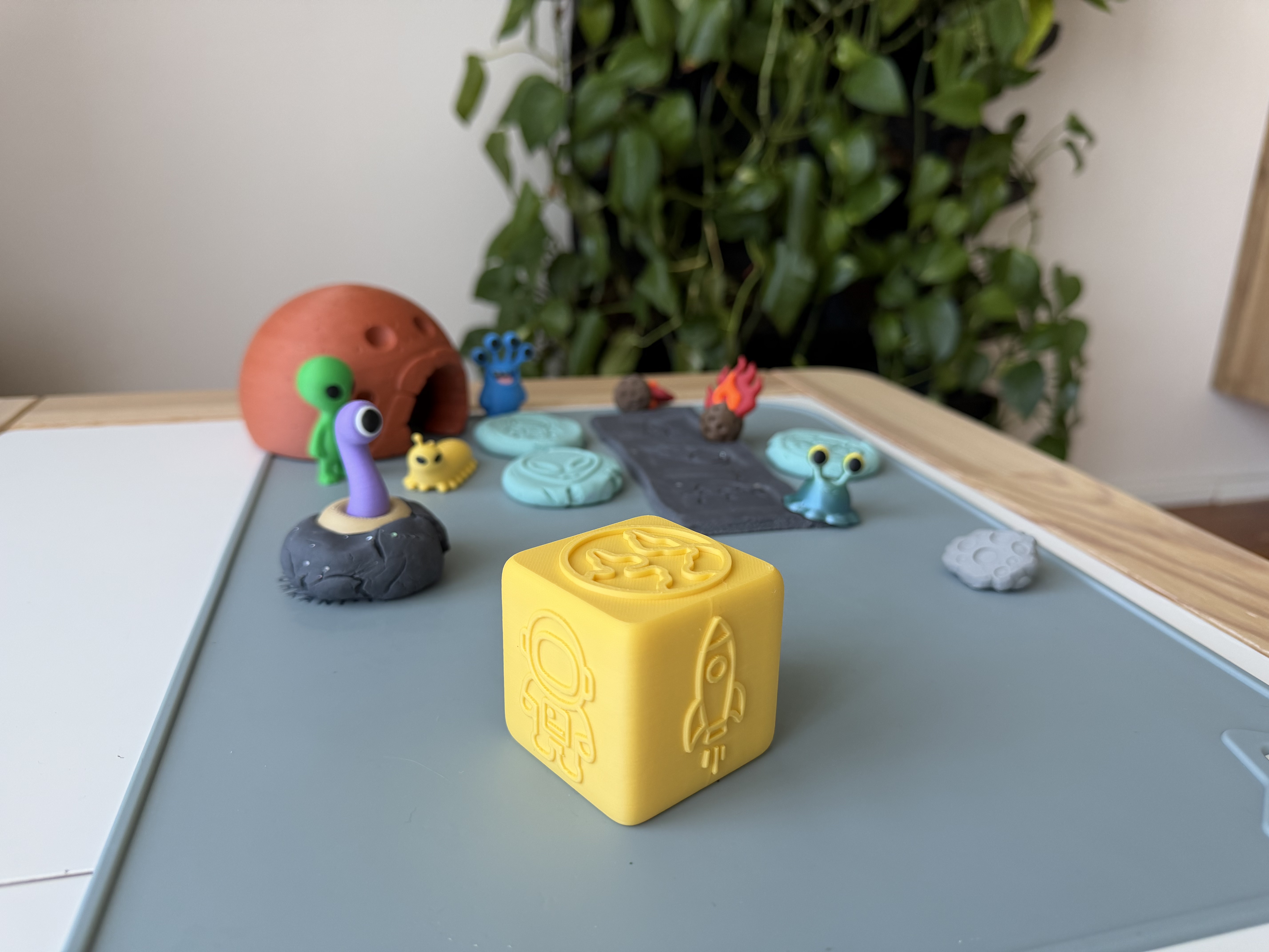 PlayDoh stamp cube - SPACE — miniatura 2