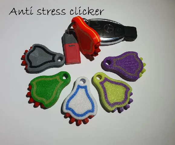 Antistress clicker keychain-Fidget Toy-Click Wheel