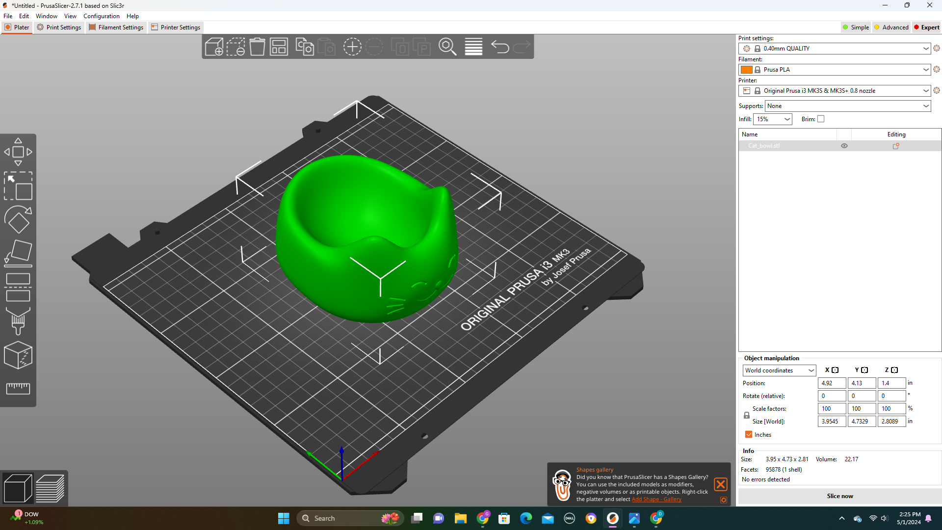 Miniatura 3 do modelo 3D cat pot