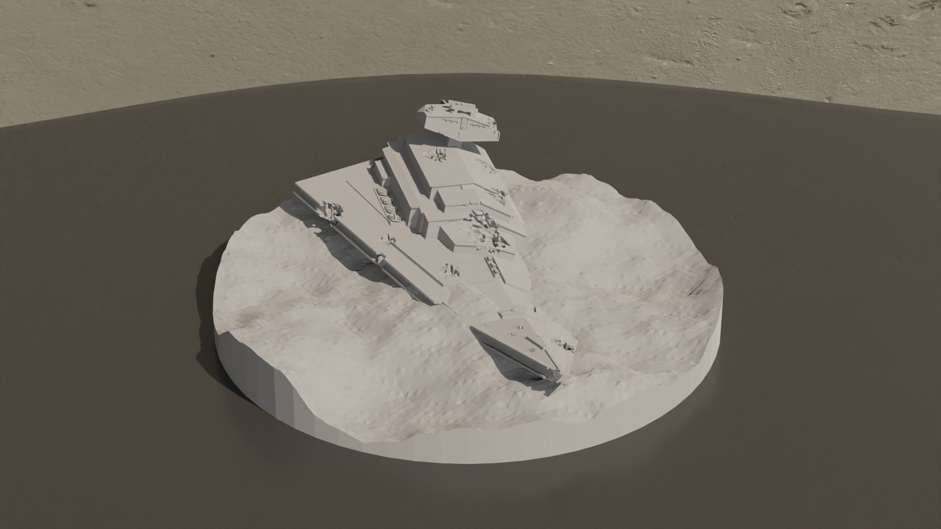 Crash Imperial Destroyer - Star Wars Home Decoration