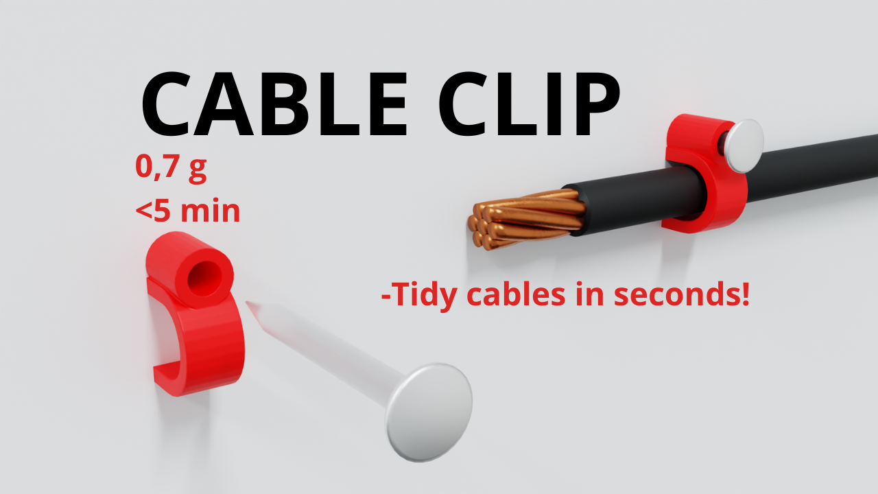 Cable Clip for Wall – Easy & Strong