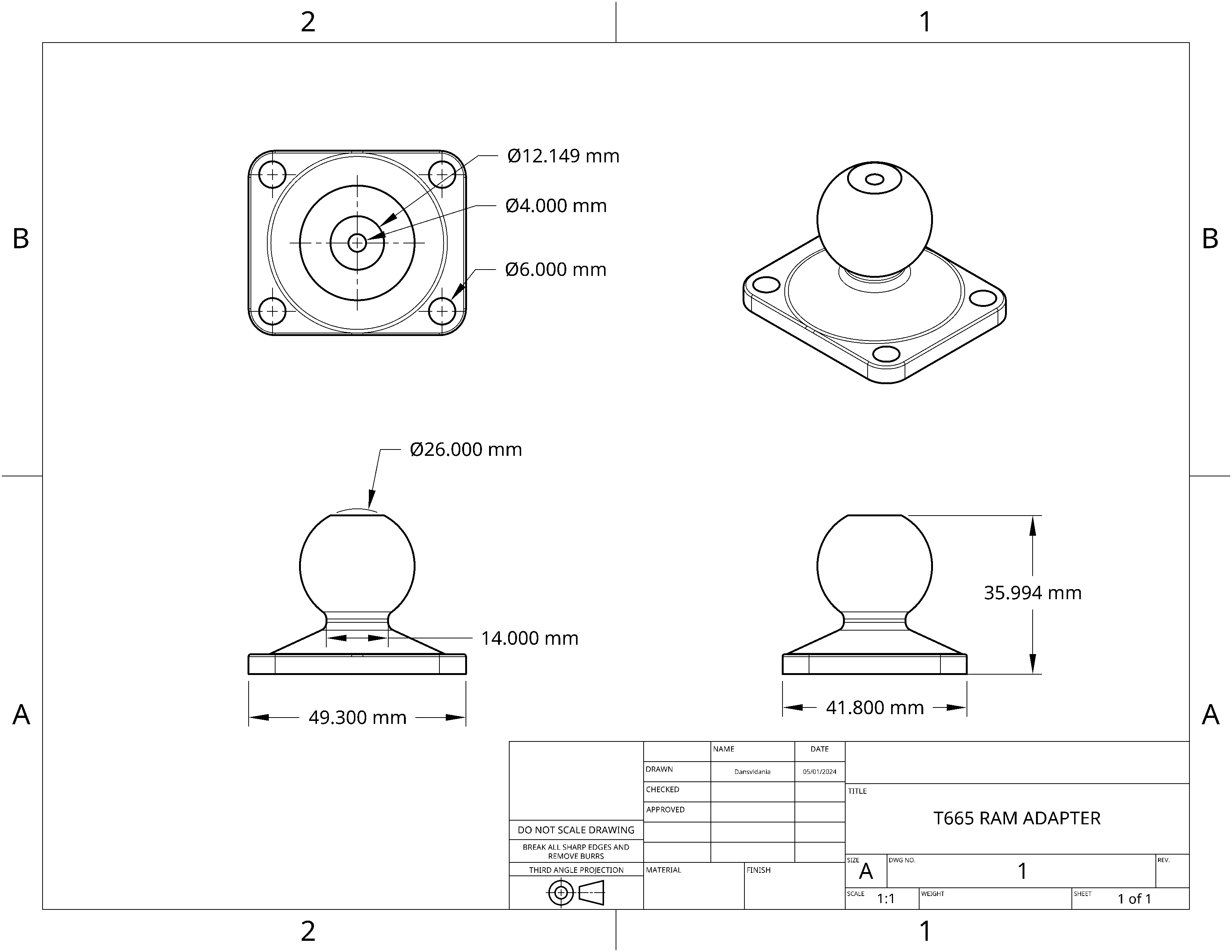 T665 DMD phone RAM adapter by Dan Amoroso | Download free STL model |  Printables.com