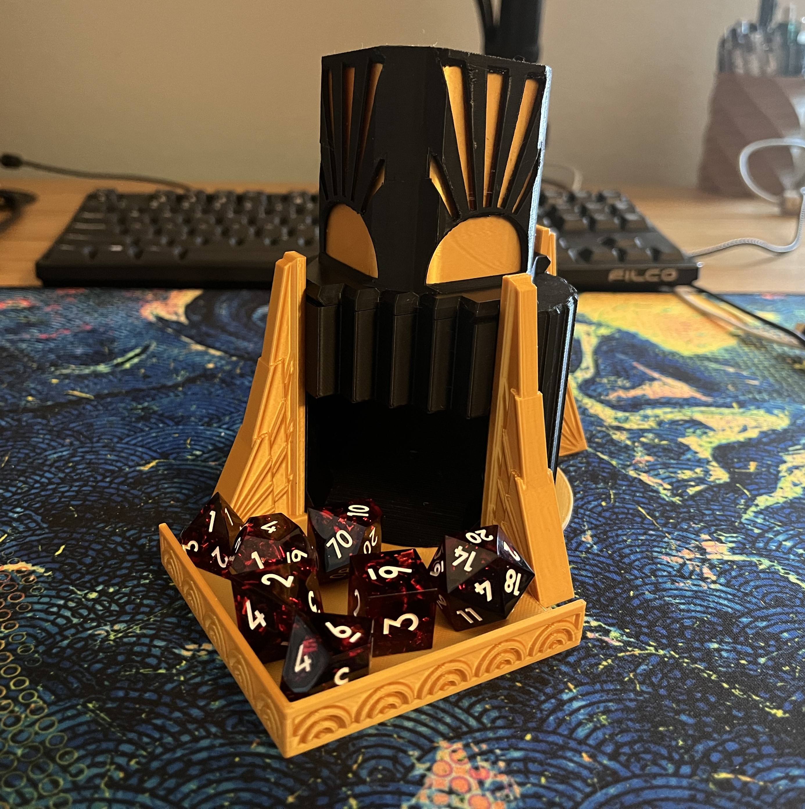 Art Deco Style Dice Tower