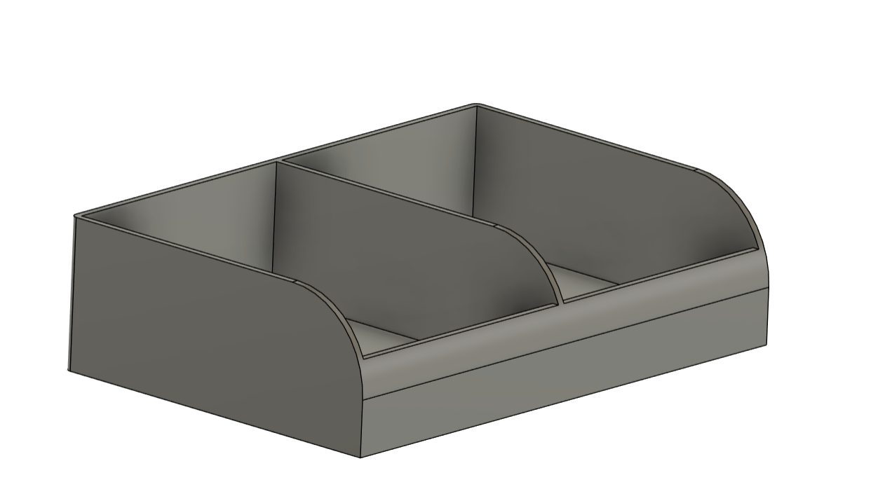 Storage Box/desk organizer with 2 compartiments